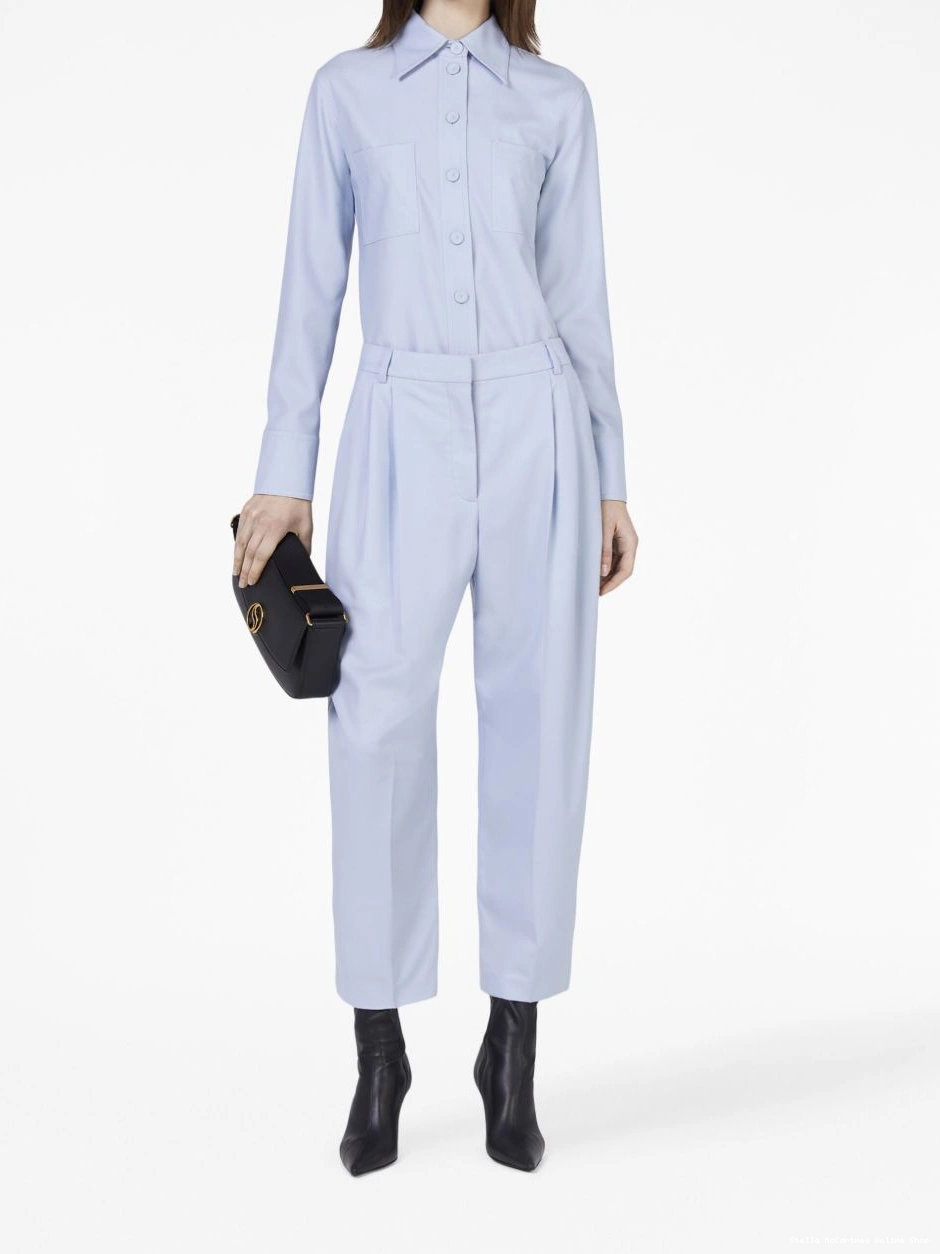 Cheap flannel Women pointed-collar Stella McCartney shirt 0720